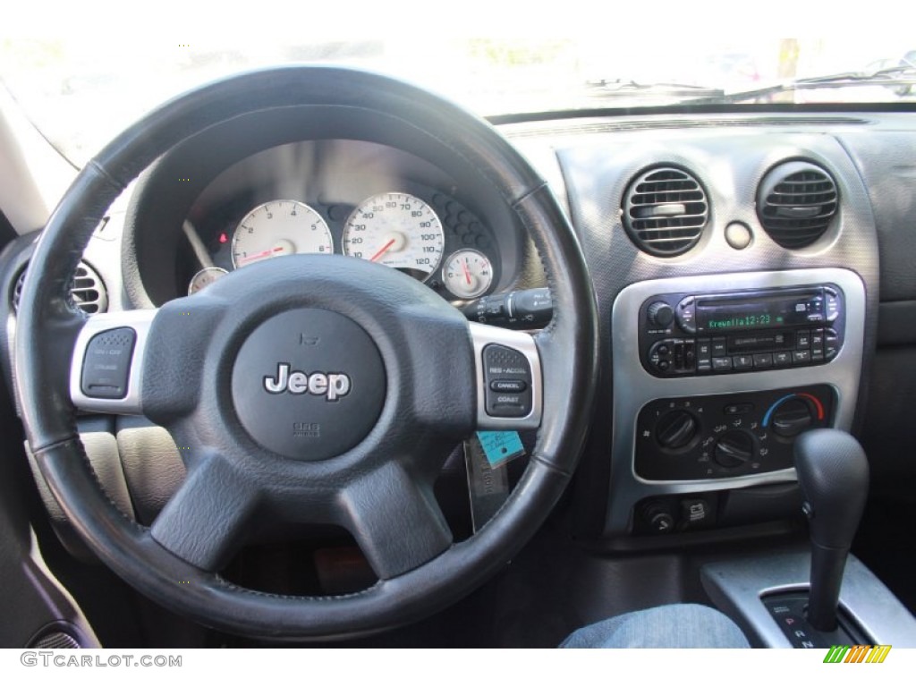 2002 Jeep Liberty Limited Taupe Steering Wheel Photo #80814137