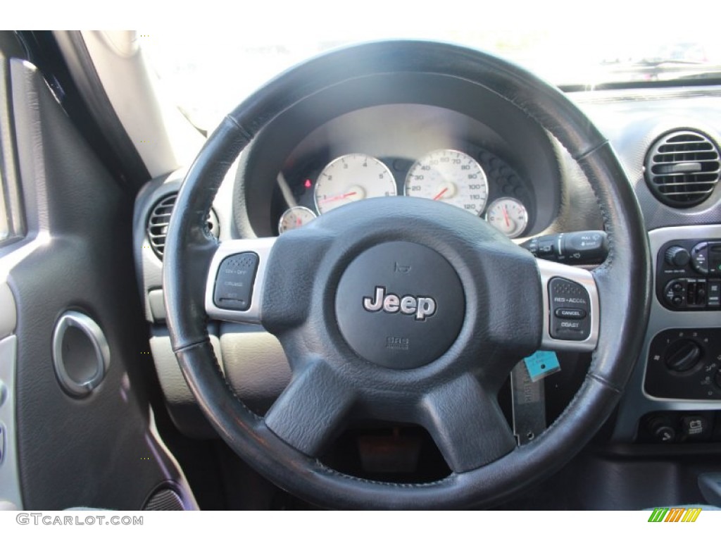2002 Jeep Liberty Limited Taupe Steering Wheel Photo #80814151