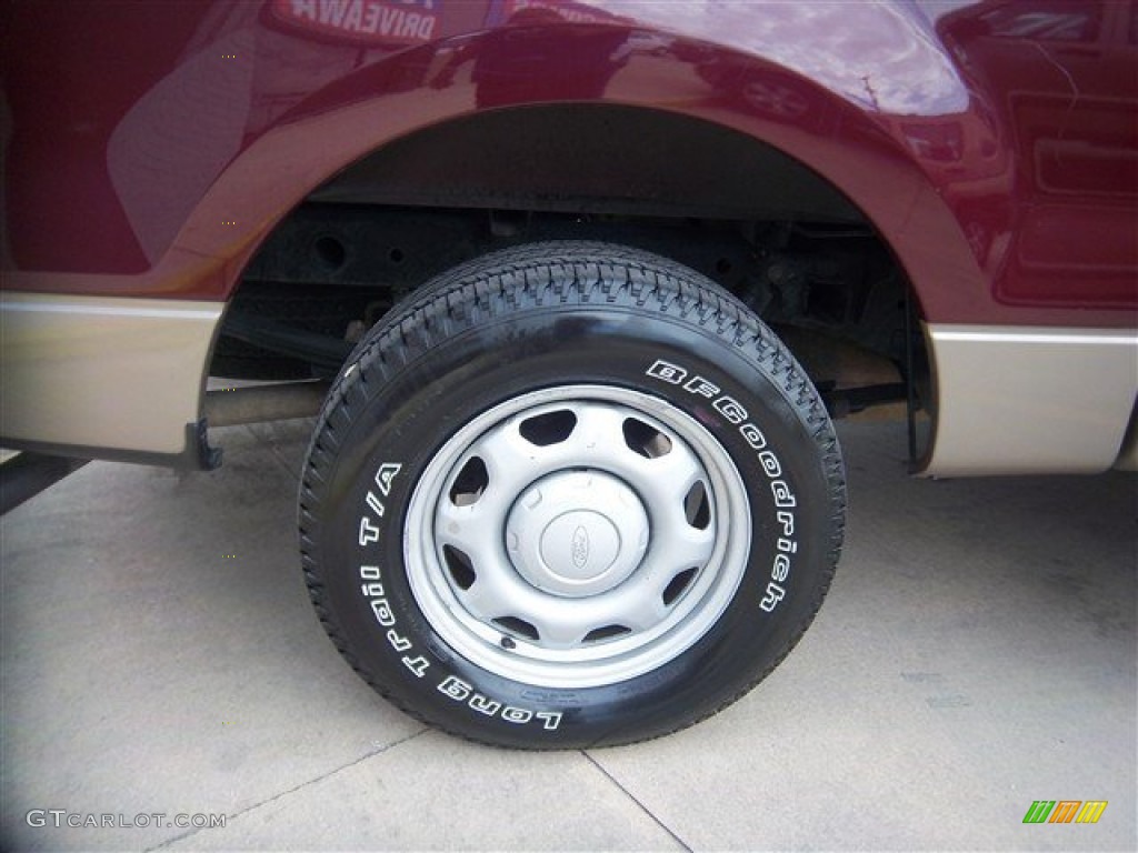 2006 F150 XLT SuperCrew - Dark Toreador Red Metallic / Tan photo #6