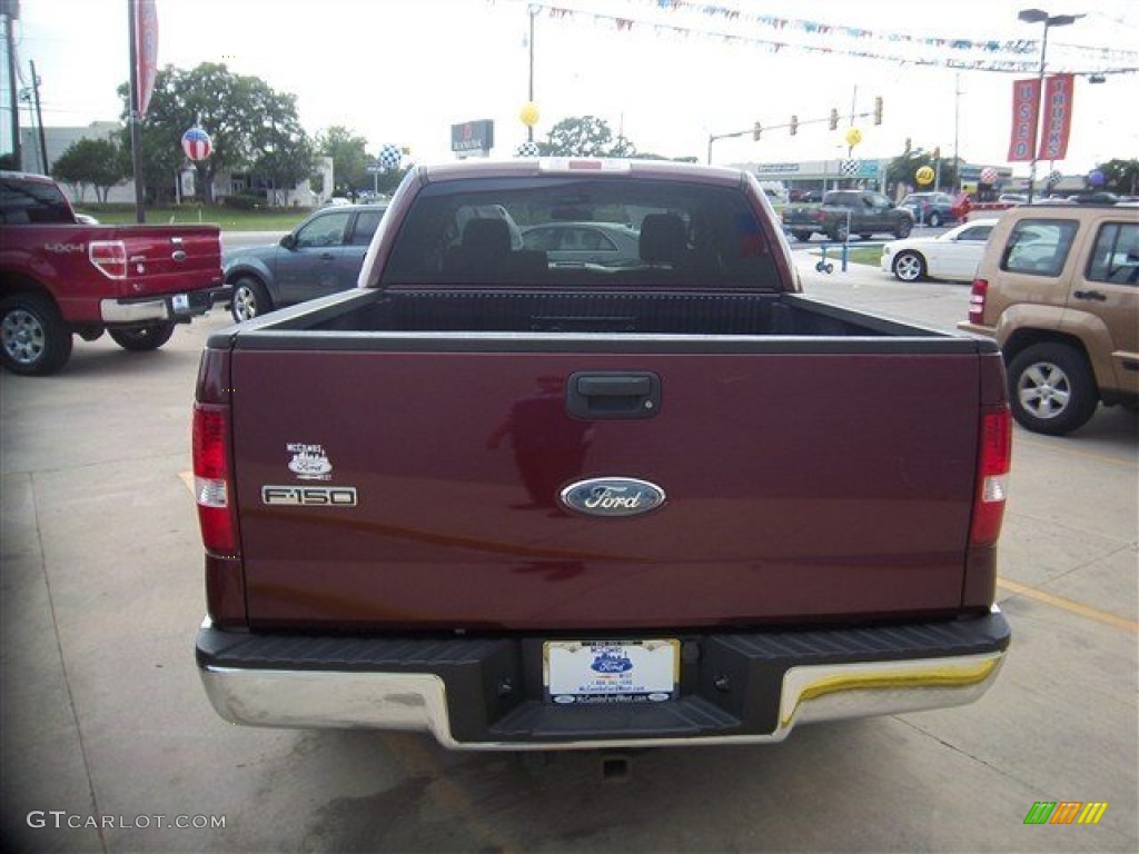2006 F150 XLT SuperCrew - Dark Toreador Red Metallic / Tan photo #8