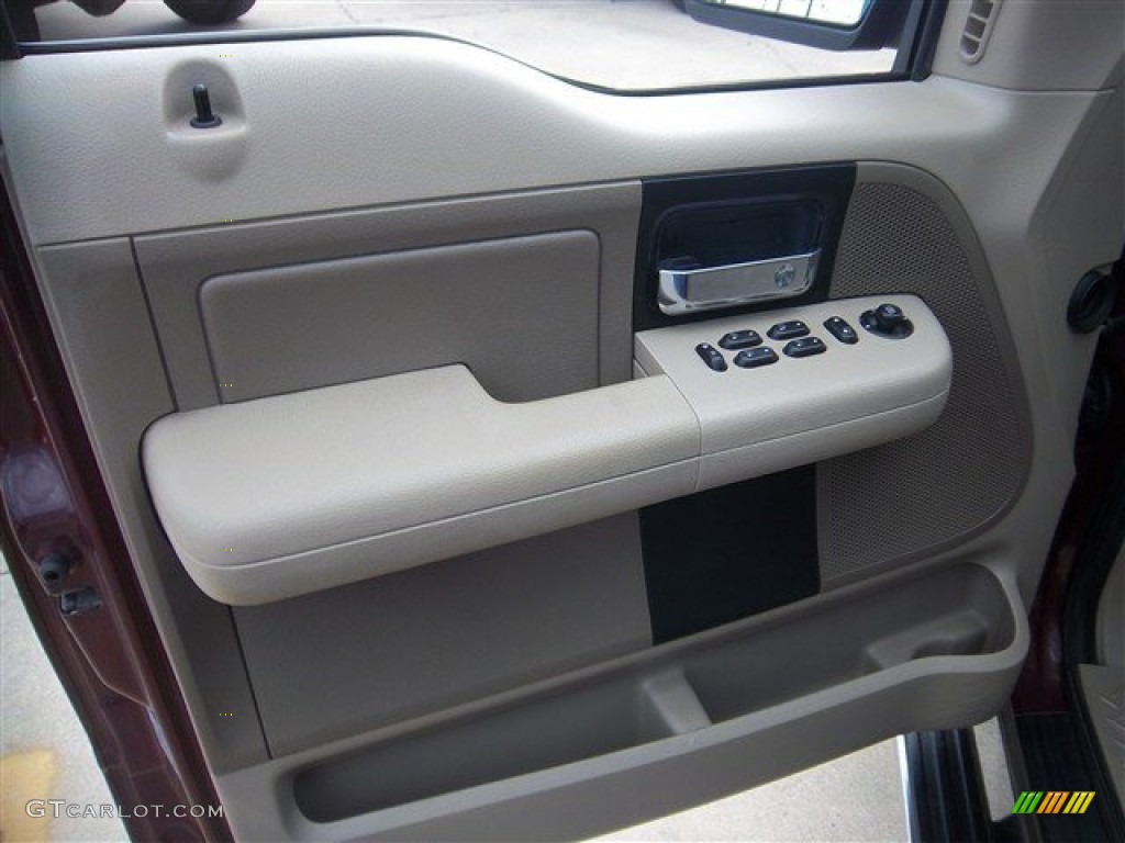 2006 F150 XLT SuperCrew - Dark Toreador Red Metallic / Tan photo #12