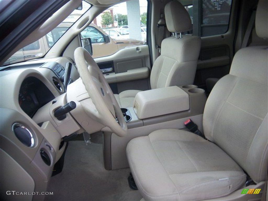 2006 F150 XLT SuperCrew - Dark Toreador Red Metallic / Tan photo #14