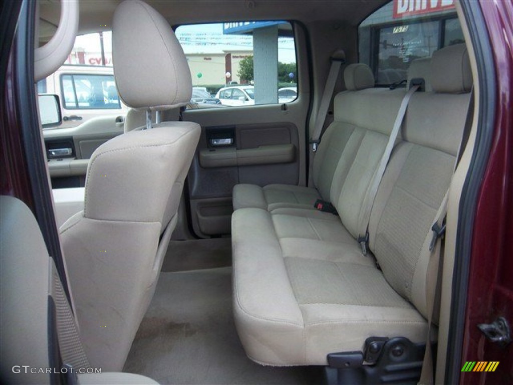 2006 F150 XLT SuperCrew - Dark Toreador Red Metallic / Tan photo #16