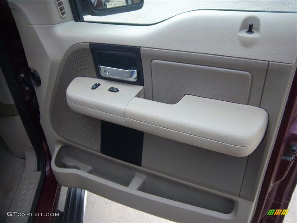 2006 F150 XLT SuperCrew - Dark Toreador Red Metallic / Tan photo #19