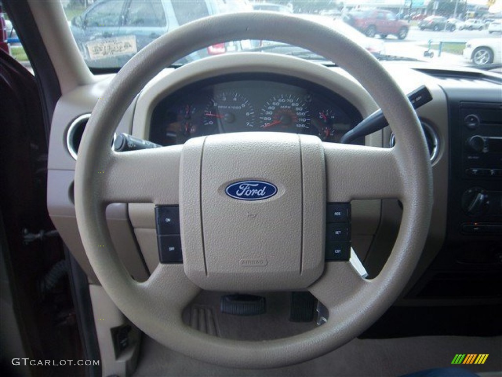 2006 F150 XLT SuperCrew - Dark Toreador Red Metallic / Tan photo #21