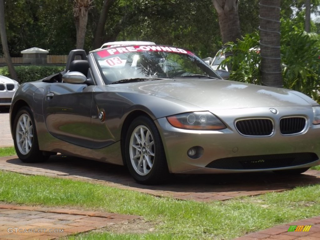2003 Z4 2.5i Roadster - Sterling Grey Metallic / Black photo #7