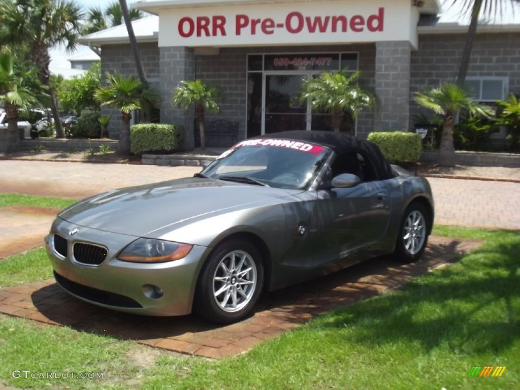 2003 Z4 2.5i Roadster - Sterling Grey Metallic / Black photo #13