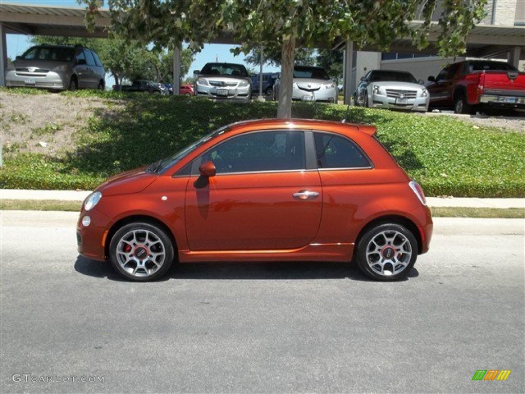 Rame (Copper Orange) 2012 Fiat 500 Sport Exterior Photo #80816755