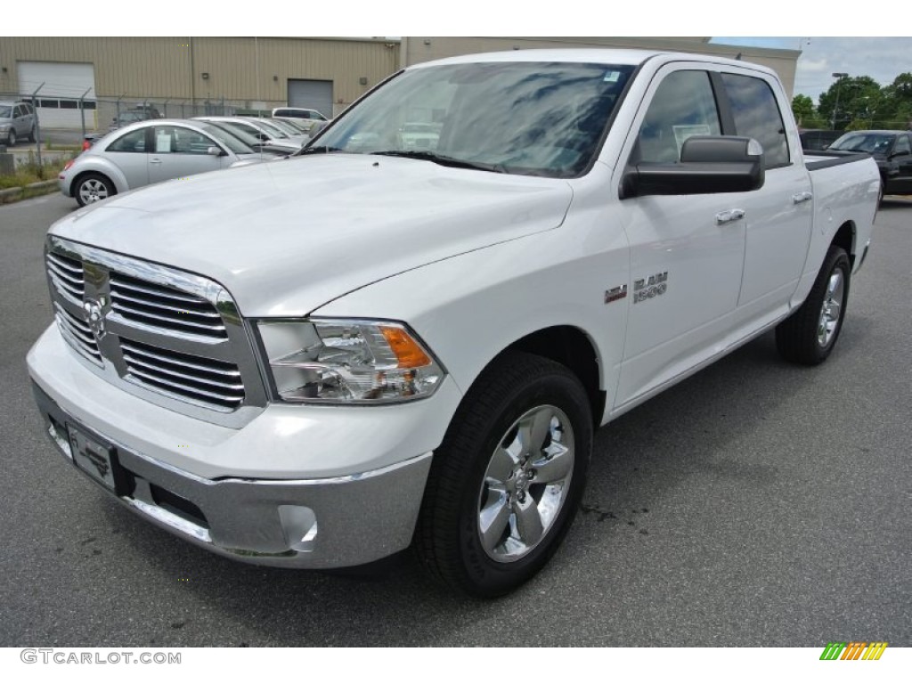 2013 1500 Big Horn Crew Cab - Bright White / Black/Diesel Gray photo #1