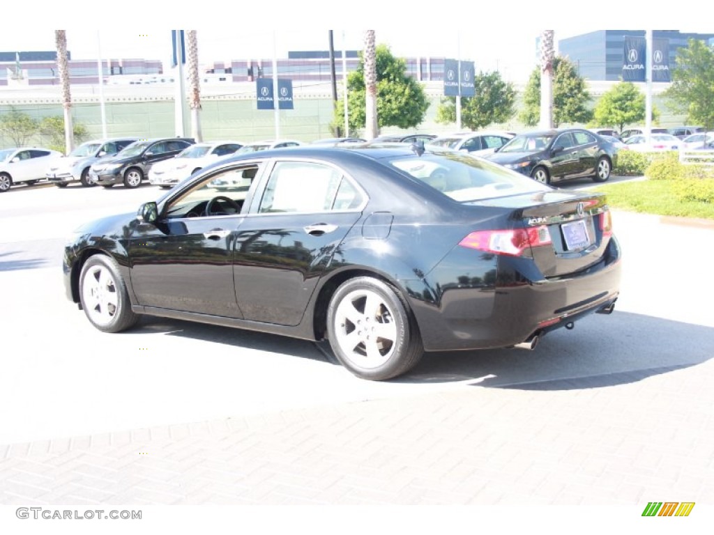 2010 TSX Sedan - Crystal Black Pearl / Parchment photo #5