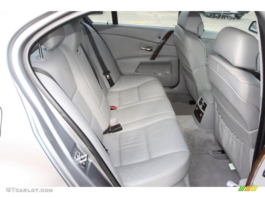 Grey Interior 2007 BMW 5 Series 530i Sedan Photo #80817616