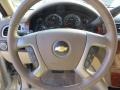 2009 Chevrolet Tahoe Light Cashmere Interior Steering Wheel Photo
