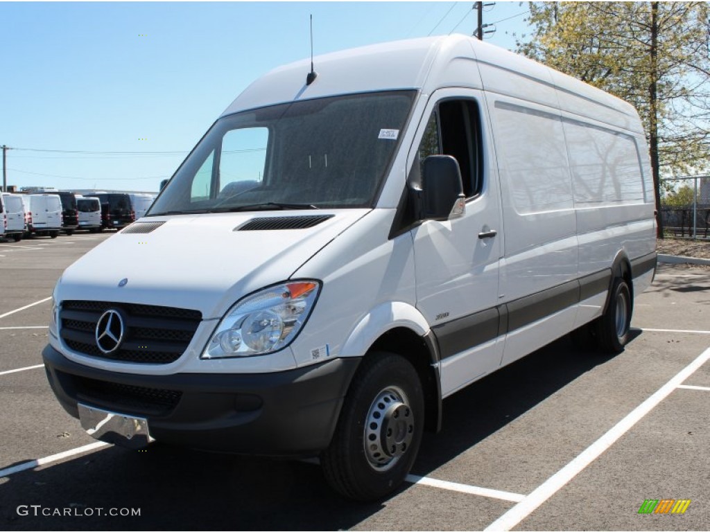 2013 Sprinter 3500 High Roof Cargo Van - Arctic White / Lima Black Fabric photo #1