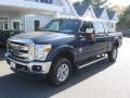 2012 Dark Blue Pearl Metallic Ford F350 Super Duty Lariat Crew Cab 4x4  photo #2