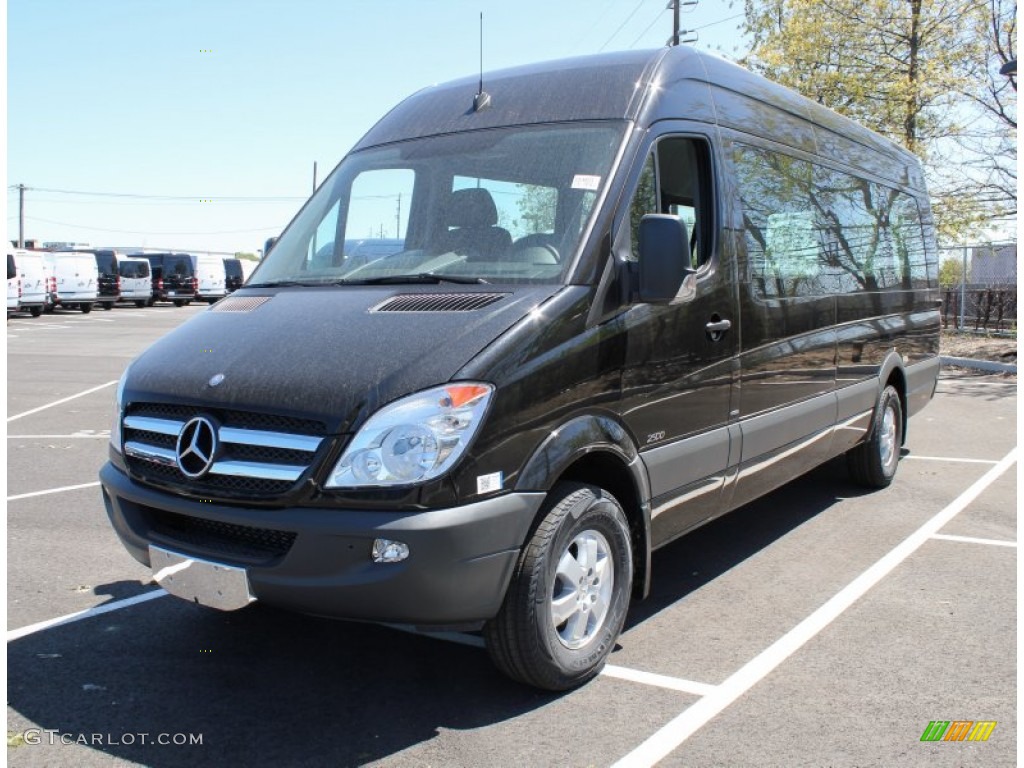 2013 Sprinter 2500 High Roof Cargo Van - Jet Black / Lima Black Fabric photo #1