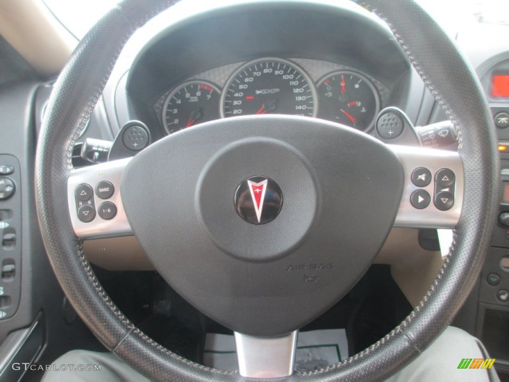 2008 Pontiac Grand Prix GXP Sedan Ebony Steering Wheel Photo #80822443