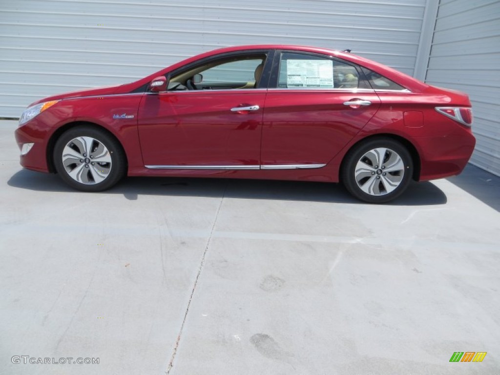 Venetian Red Pearl 2013 Hyundai Sonata Hybrid Limited Exterior Photo #80823010