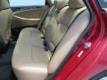 2013 Hyundai Sonata Camel Interior Rear Seat Photo