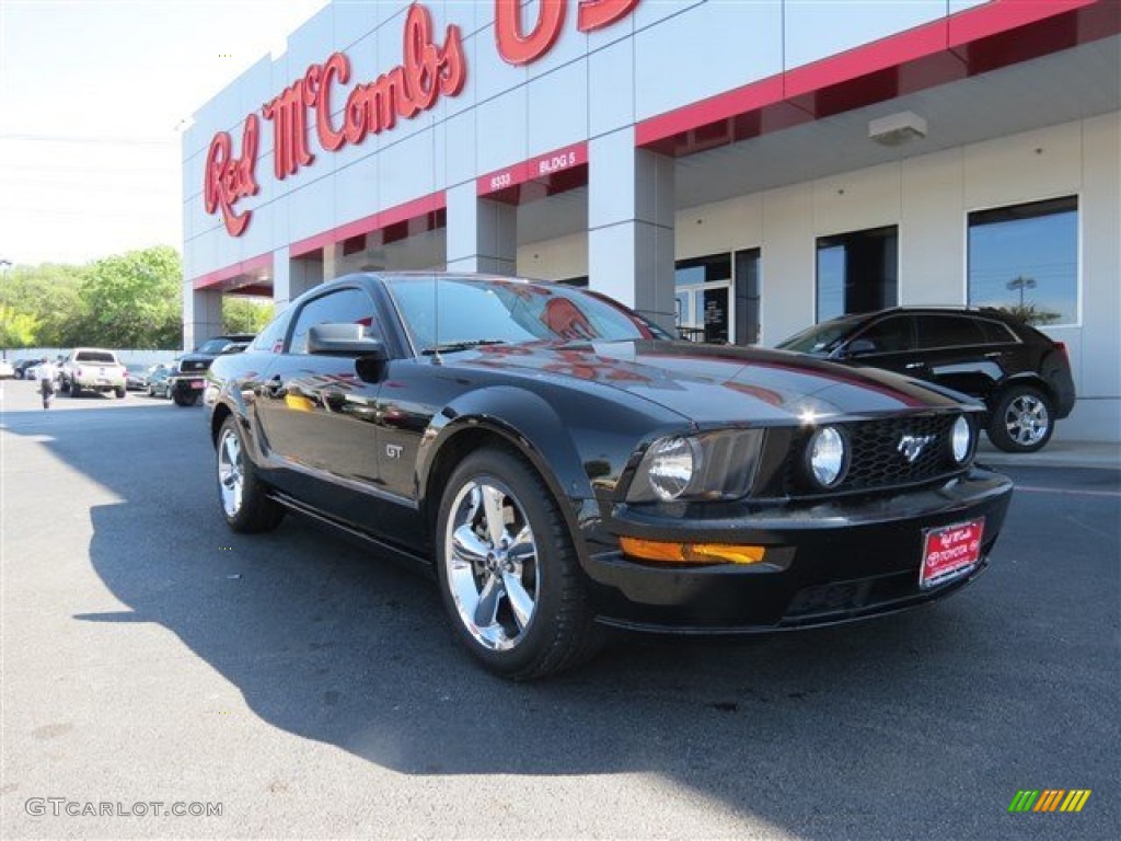 2008 Mustang GT Premium Coupe - Black / Dark Charcoal photo #1