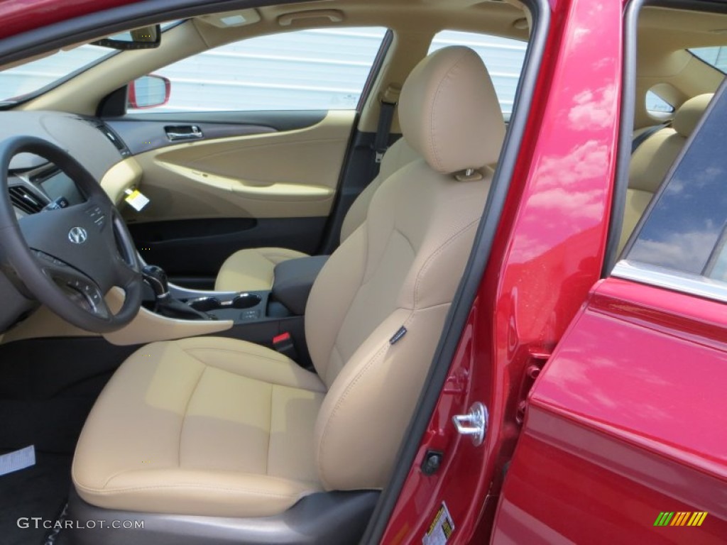 Camel Interior 2013 Hyundai Sonata Hybrid Limited Photo #80823348