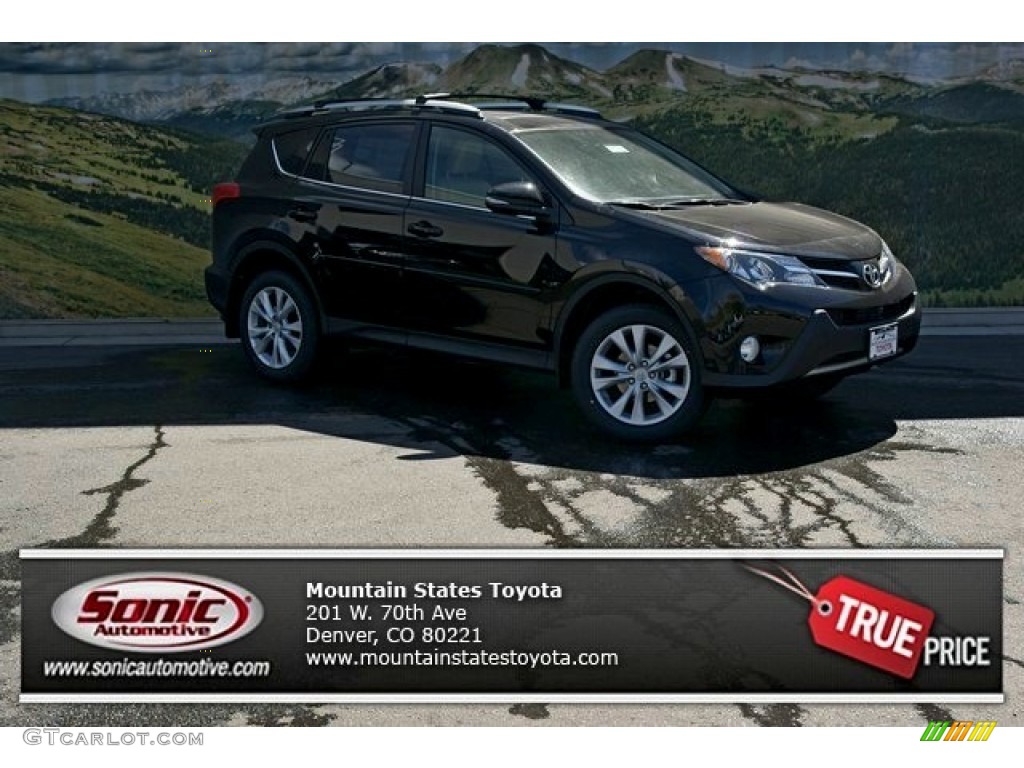 2013 RAV4 Limited AWD - Black / Beige photo #1