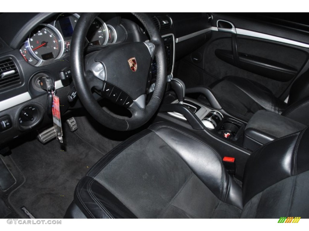 Black w/ Alcantara Seat Inlay Interior 2008 Porsche Cayenne GTS Photo #80824897