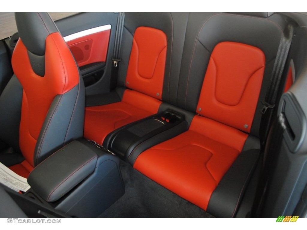 2013 Audi S5 3.0 TFSI quattro Convertible Rear Seat Photo #80829709
