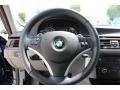 Gray Dakota Leather 2011 BMW 3 Series 328i Sedan Steering Wheel