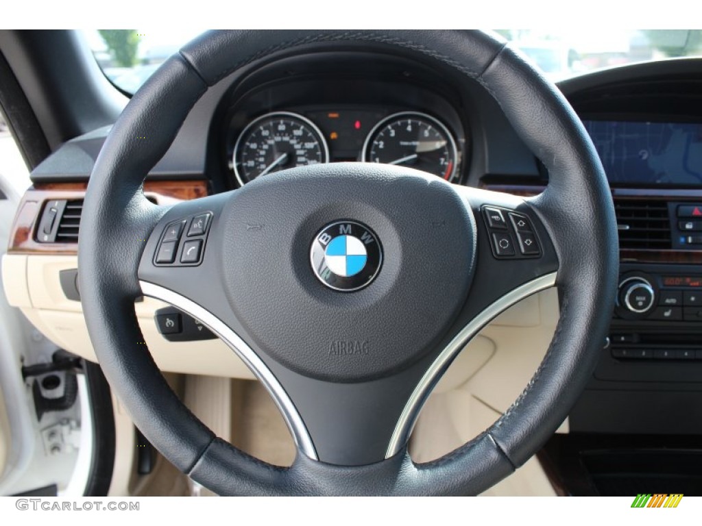 2010 3 Series 335i Convertible - Alpine White / Cream Beige photo #16