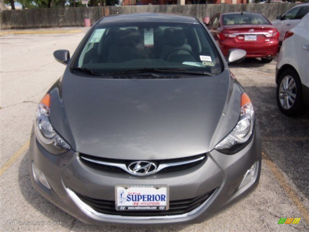 2013 Elantra GLS - Harbor Gray Metallic / Gray photo #1