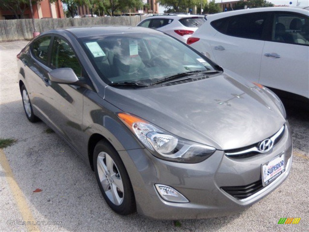 2013 Elantra GLS - Harbor Gray Metallic / Gray photo #2