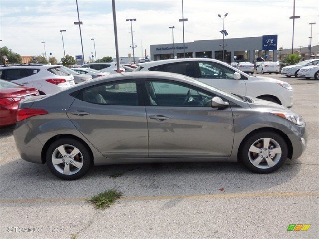 2013 Elantra GLS - Harbor Gray Metallic / Gray photo #4
