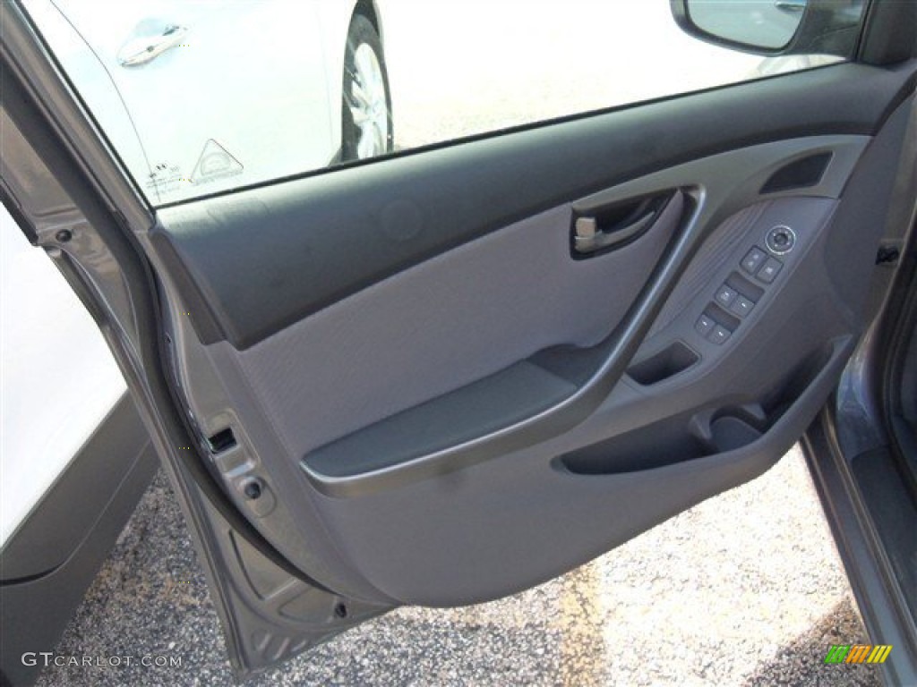 2013 Elantra GLS - Harbor Gray Metallic / Gray photo #7