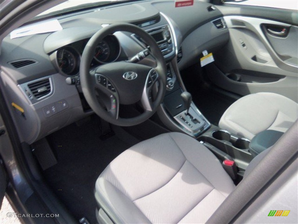 2013 Elantra GLS - Harbor Gray Metallic / Gray photo #8