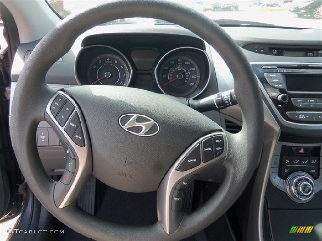 2013 Elantra GLS - Harbor Gray Metallic / Gray photo #11
