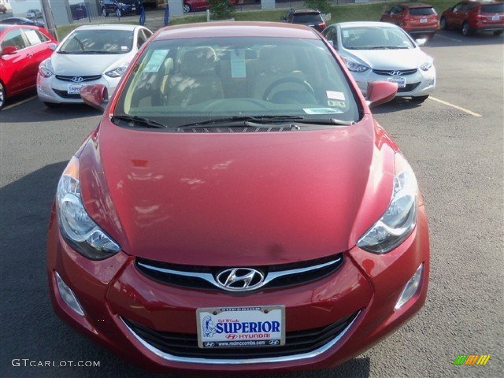 2013 Elantra GLS - Sparkling Ruby / Beige photo #1