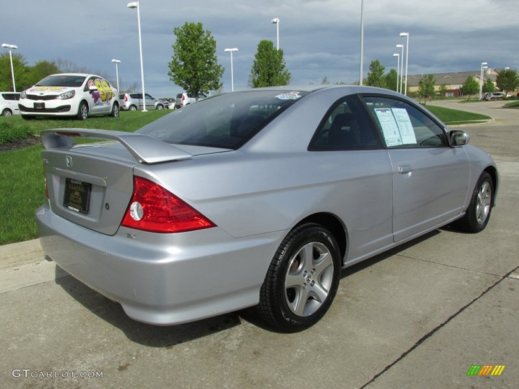 2004 Civic EX Coupe - Satin Silver Metallic / Black photo #3