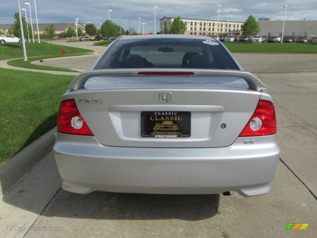 2004 Civic EX Coupe - Satin Silver Metallic / Black photo #4