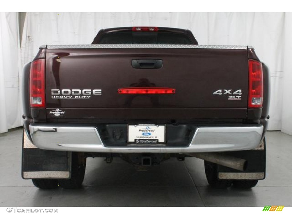 2004 Ram 3500 SLT Regular Cab 4x4 Dually - Deep Molten Red Metallic / Taupe photo #8