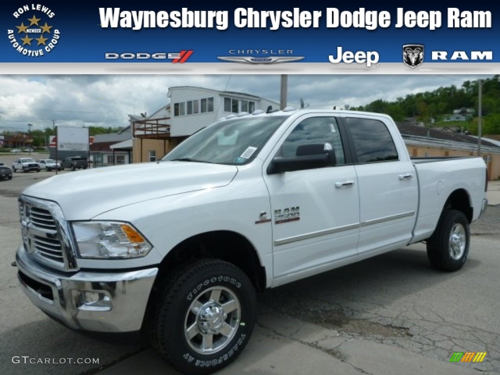 2013 2500 SLT Crew Cab 4x4 - Bright White / Canyon Brown/Light Frost Beige photo #1