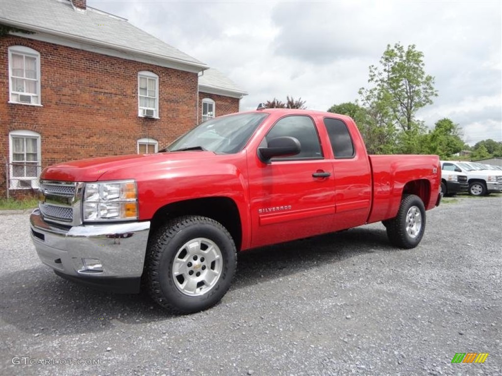 2013 Silverado 1500 LT Extended Cab 4x4 - Victory Red / Ebony photo #3