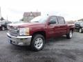 2013 Deep Ruby Metallic Chevrolet Silverado 1500 LT Crew Cab 4x4  photo #3