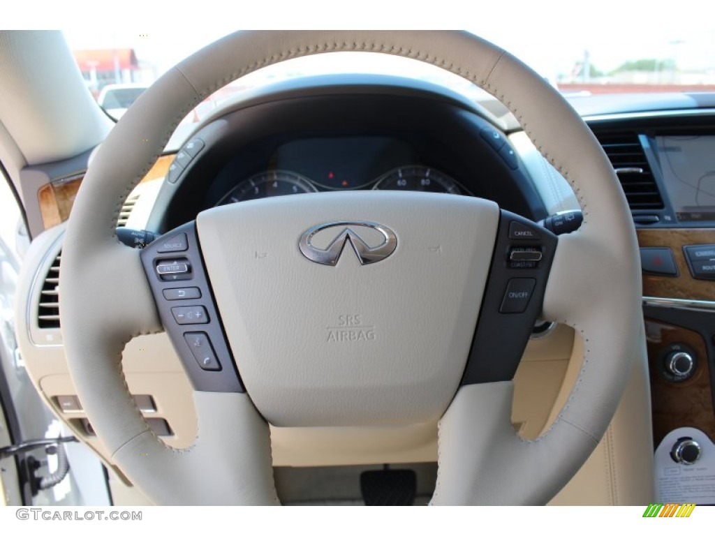 2013 QX 56 - Moonlight White / Wheat photo #15