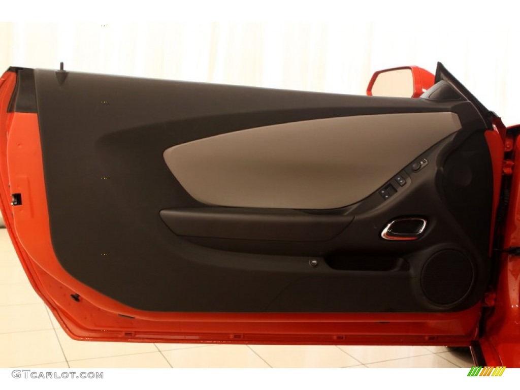 2012 Camaro LS Coupe - Inferno Orange Metallic / Black photo #6
