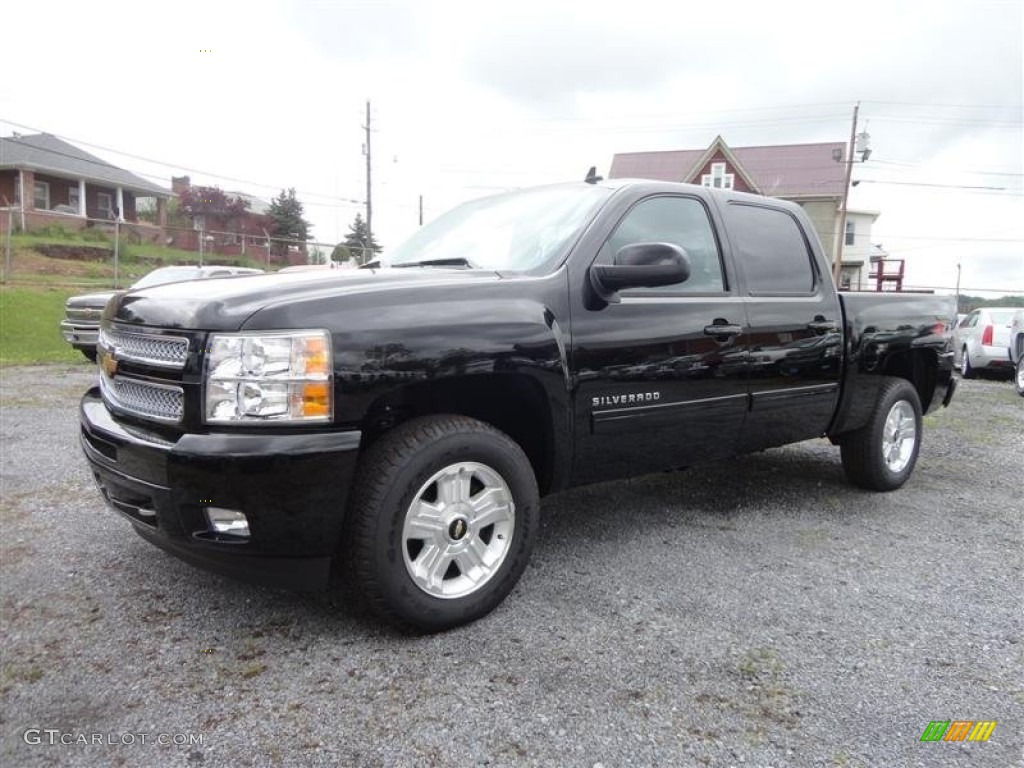 2013 Silverado 1500 LT Crew Cab 4x4 - Black / Ebony photo #3