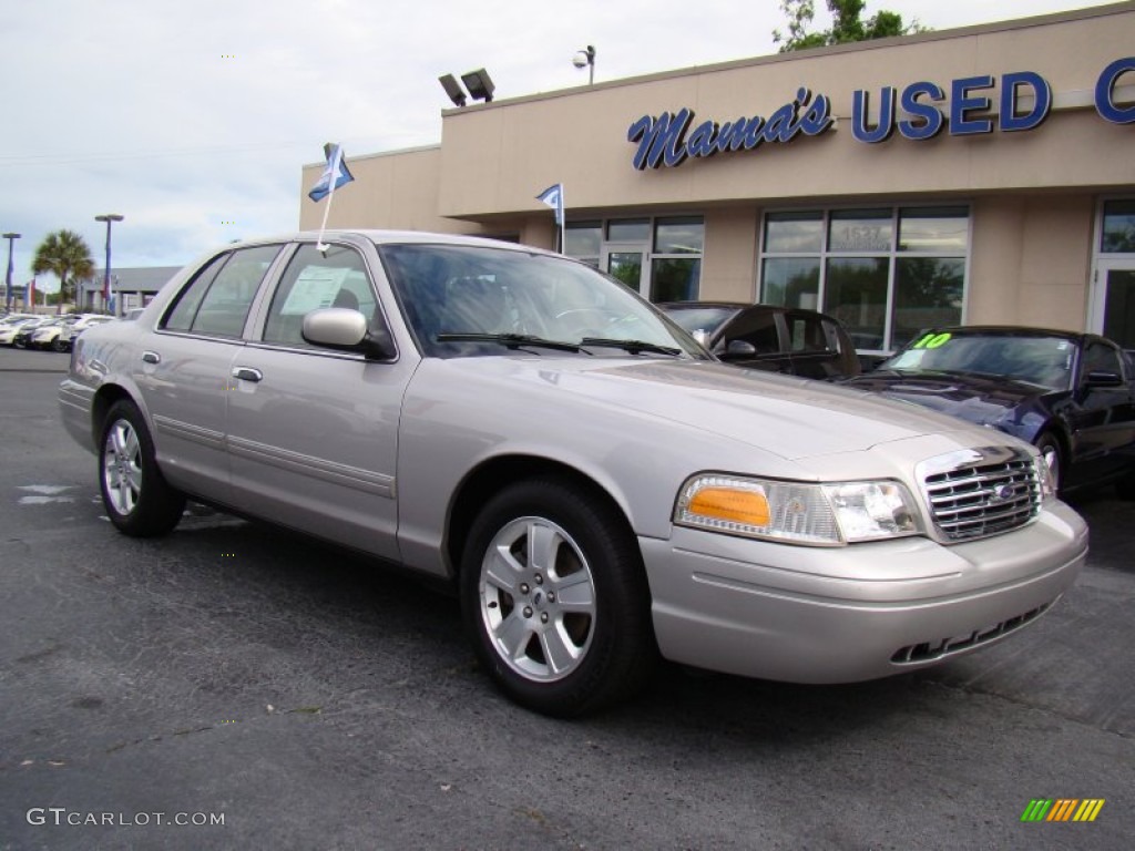 2011 Crown Victoria LX - Silver Birch Metallic / Light Camel photo #2