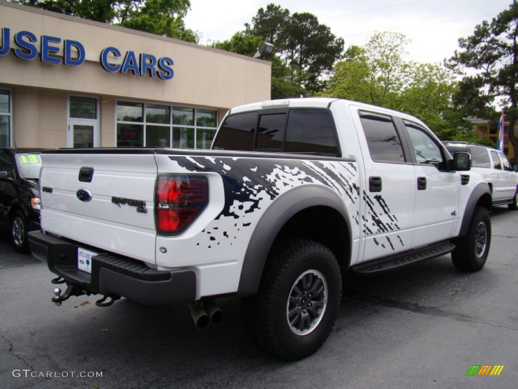 2011 F150 SVT Raptor SuperCrew 4x4 - Oxford White / Raptor Black photo #9