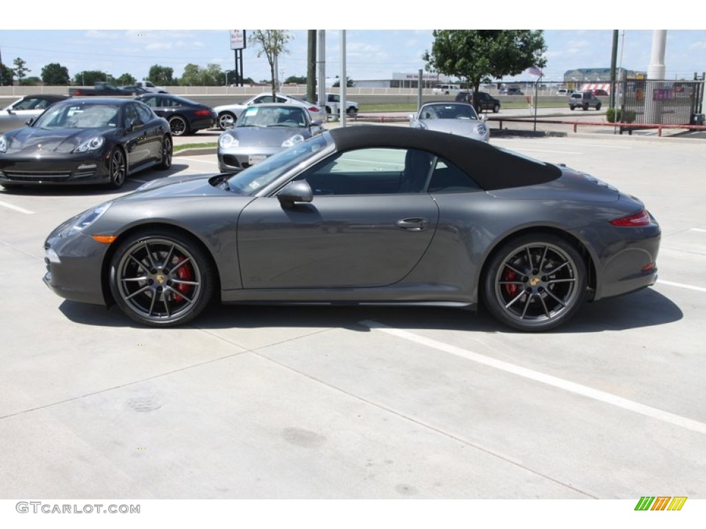 Agate Grey Metallic 2013 Porsche 911 Carrera S Cabriolet Exterior Photo #80836771