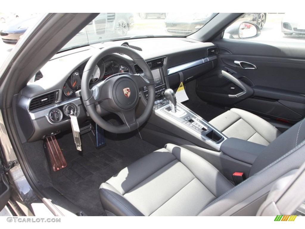 Black Interior 2013 Porsche 911 Carrera S Cabriolet Photo #80836795