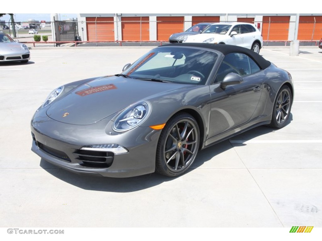 Agate Grey Metallic 2013 Porsche 911 Carrera S Cabriolet Exterior Photo #80836825